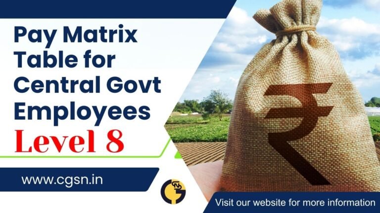 7th Civilian Pay Matrix Level 8: Hand Salary for Basic Salary 47600 (GP ...