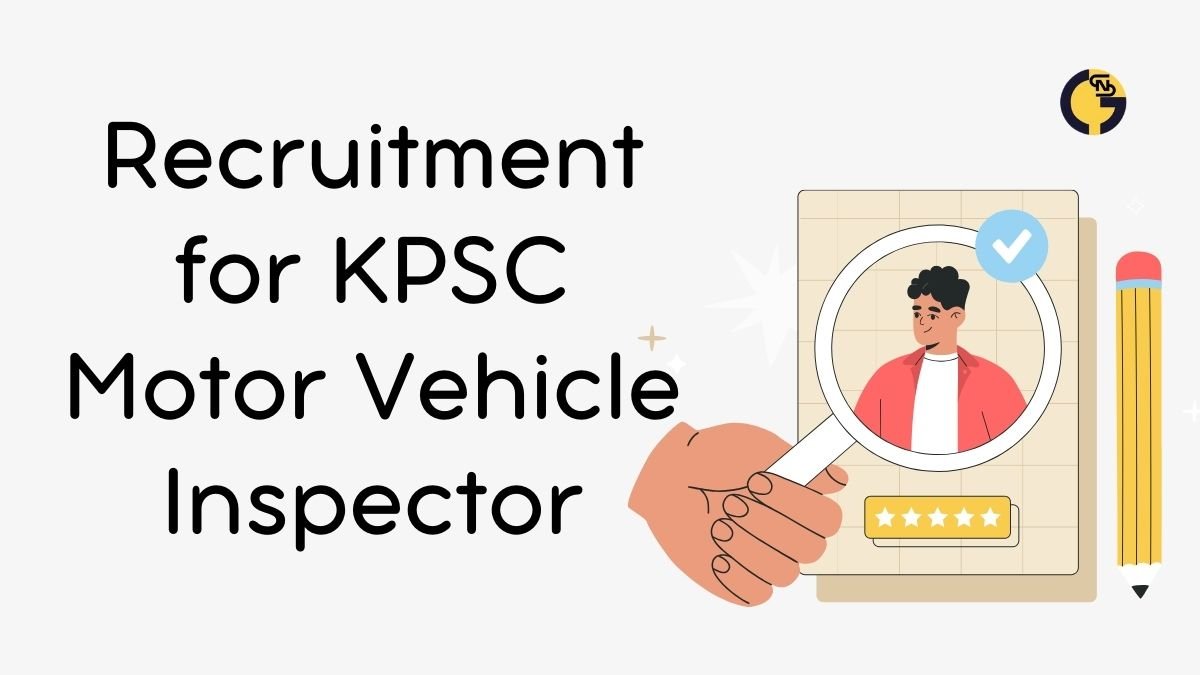 Recruitment for KPSC Motor Vehicle Inspector Post