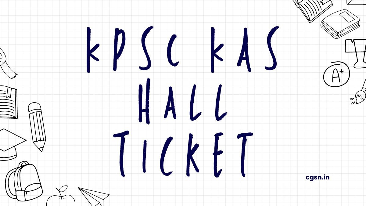 KPSC KAS Hall Ticket