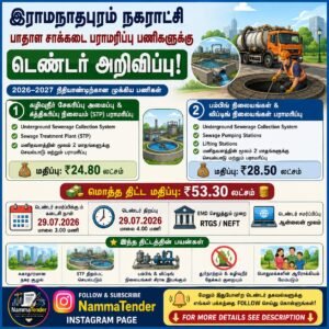 Ramanathapuram Municipality Tender Notification 14 July 2026