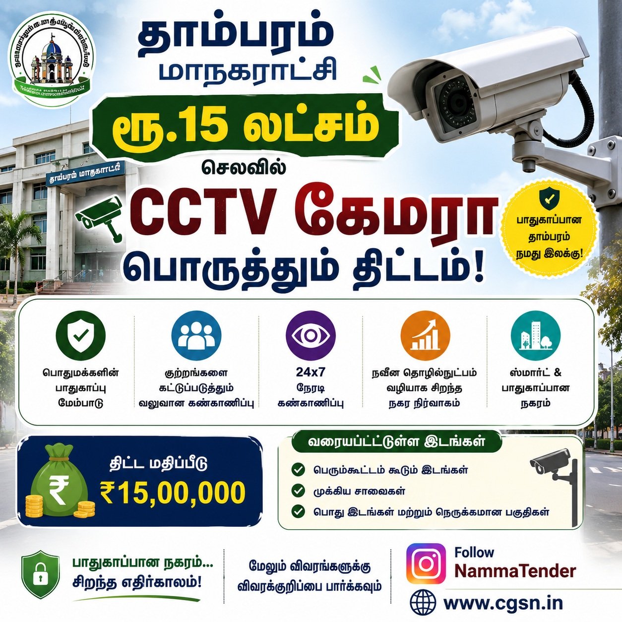 Tambaram Tender for CCTV Camera July 2026