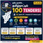100 Tenders Published in Tamil Nadu on 25.08.2026 CGSN Tender