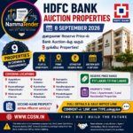 HDFC Bank Auction Properties in TN September 2026 Chennai