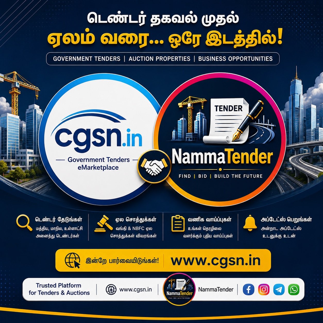 New 9 properties in Tamil Nadu up for auction in Sep 2026